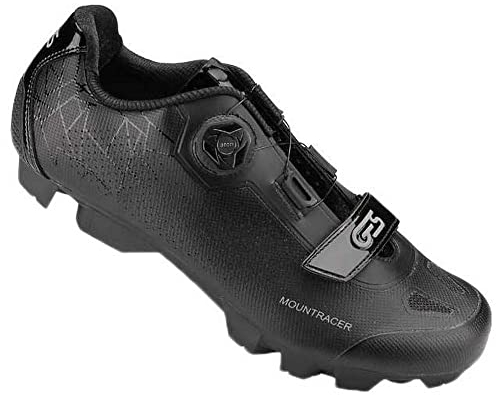 MTB GES Mountracer 2 Fahrradschuhe schwarz mit Boa Verschluss, Schwarz , 45 EU