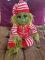 Weihnachten Grinch Puppe, 20cm Christmas Grinch Baby Gefüllte Plüschtier, 2ifelike Grinch Puppe Weihnachten Niedlich Puppe Spielzeug Xmas Geschenke für Kinder (Männliche Puppe)