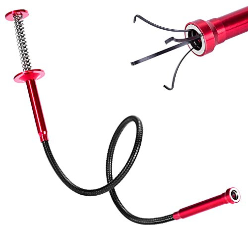 Herramientas de absorción magnética, 61 cm, herramienta de recogida de cuatro garras para recoger artículos en espacio estrecho, herramienta flexible de recogida de residuos para bahía del motor,