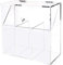 Liummrcy Organisateur de brosses en Acrylique Organisateur de brosses de Maquillage en Acrylique avec Compartiment de Couvercle Porte-Pinceau de Maquillage du Couvercle Boîte de Rangement de Pinceau