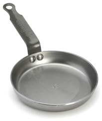 DE BUYER Mineral B Eier- und Pfannkuchenpfanne aus Karbonstahl, 14 cm, ohne Antihaftbeschichtung