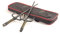Superdo Octagon Martial Arts Sai Metall-Kampfsport, Schwarz und Silber, 48,3 cm und Etui