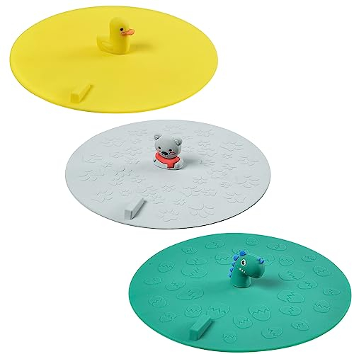 3 stück Silikon Wanne Stopper, Abflussstöpsel Silikon Dusche, Silikon Ablassschraube, Ablaufstopfen Dusche Silicone, Universal Abflussstöpsel Silikon für Insekten, Für Küche Badezimmer Wäsche