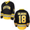 Happy Gilmore #18 Sandler 1996 Movie Eishockey-Trikot, genäht, Leichtathletik-Sportshirt für Herren, schwarz, S-3XL, 18 Gilmore Schwarz, Klein