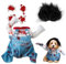 Smavles 1 Set Cane Awful Costume Animali domestici, Halloween Cosplay Divertenti, Feste Natalizie per Gatti Taglia Medio-Piccola (M)