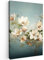 MuchoWow© Bilder 60x90 cm Wohnzimmer Deko Modern Wandbild Foto auf Leinwand Bild Schlafzimmer Room Decor Geschenke Vintage - Blumen - Weiß - Zweige - Natur
