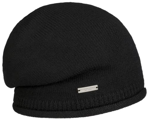 Seeberger Dovera Headsock Beanie Strickmütze Damenmütze (One Size - schwarz)