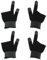 HOMSFOU 1 Paar Handschuhe Boxen Spiel Berühren Gaming-handschuh Anti-schweiß Atmungsaktive Fingermanschette Daumen Ärmel Mobile Gaming Spielhandschuh Geknackt Elasthan Kondom Handy Kind