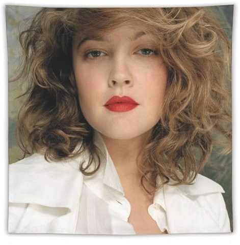 CEWO Poster der amerikanischen Filmproduzenten Drew Barrymore, 9 Kunstwerke, Wandteppich, ästhetische Wandkunstdrucke, Zuhause, moderne Dekoration, Geschenke, 152,4 x 152,4 cm