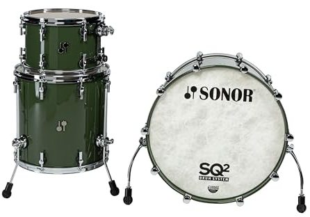 Sonor SQ2 Maple Vintage Shell Set Chromoxidgrün - Drum Kesselsatz