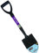HORIJUNKE Pala de playa, pala pequeña, pala de mango corto, palas para niños, palas para jardinería, pala de camping, pala de arena de metal, metal + fibra de vidrio (morado)