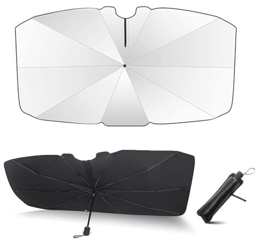 WERTYUV Parasol para Parabrisas de Coche, para Kia Niro 2017-2022 2023 E-Niro EV Aislamiento Térmico Fácil de Instalar y Almacenar Polvo Cobertura Accesorios