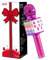 Fede Microfono Karaoke Bluetooth Wireless per Bambini, Karaoke Portatile con Luci LED Multicolore per Cantare, Funzione Eco, Compatibile con Android/iOS, PC o smartphone