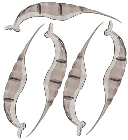 Cabilock 5pezzi Sbucciatore Gamberetti Riutilizzabile in Plastica per Pulizia e Decespugliamento Gamberi e Scampi Strumento Cucina Compatto Resistente e Facile da Usare Grigio