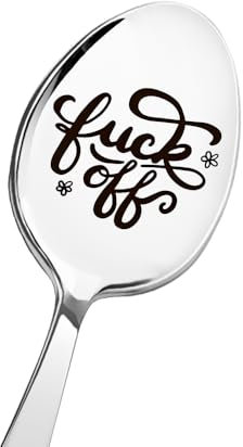 Funny Christmas Gifts for Best Friend Spoon Gifts for Wife Husband Anniversary Birthday Gifts for Women Men Gag Joke Gifts for Brother Sister Coffee Tea Spoon Gifts for Nephew Niece Gifts Spoon