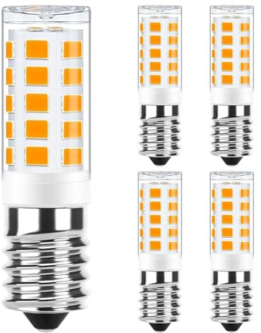 E14 LED Warmweiß Nicht Dimmbar, 2700K 230V 3W Ersatz 35w E14 Halogenlampe, 3W Glühbirne LED Leuchtmittel Warmweiss für Drinnen und Draußen Schmücken Beleuchtung Kein Flackern Glühlampe 5er