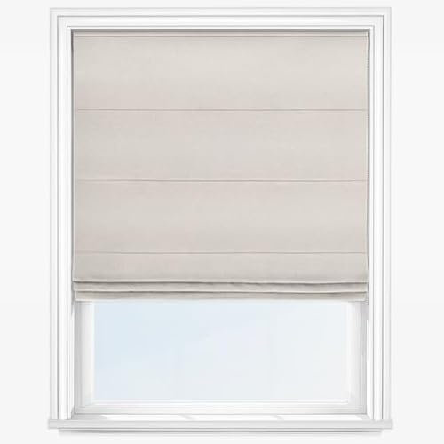 Made To Measure Roman Blinds - Huge Choice Of Fabrics - British Made (Stretton Natual Linen) (Standard Lining)
