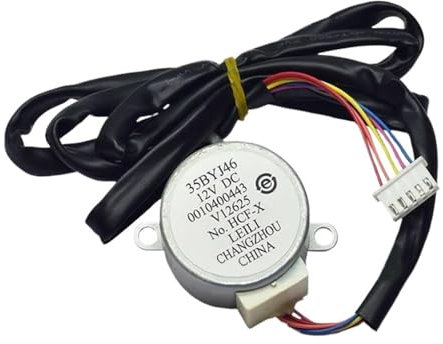 QCKRTAU Motor Paso A Paso De Viento Oscilante De Deriva De Aire Acondicionado, Compatible con Haier, Piezas 35BYJ46 0010400443 DC12V
