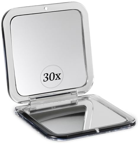 Mirrorvana Specchio compatto quadrato 30X (nero)