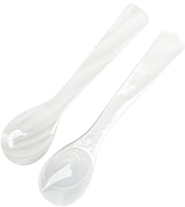 FortuneGlobe perlmutt kaviarlöffel löffel 2pcs ，eierlöffel eierlöffel perlmutt caviar Handarbeit