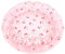 Piscine d'enfants Gonflables en Forme de Fleur - Petal Design Pliable Piscine de bébé épaisse, Intérieur/Extérieur pour Les Tout-Petits Jeu (Cerise Transparente)