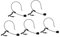 UPKOCH 5Pcs Wired Headset Microphone with Voice Amplifier Portable and Durable Dual Ear Hook Design for Lectures Teaching and Presentations High Grade Material Easy to Use