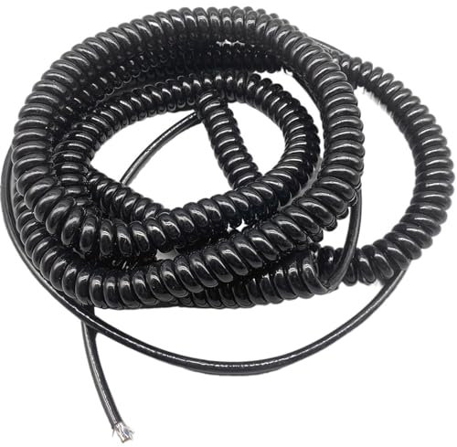 Cavo di prolunga a spirale, Cavo di rete a spirale 22AWG a 8 conduttori, schermatura a molla(Stretch 8 Meters)