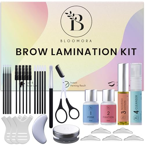 Brow Lamination Kit BK1 Augenbrauen Lifting Set 6-8 Wochen | Vegan und tierversuchsfrei reicht für 15 Anwendungen mit Anleitung