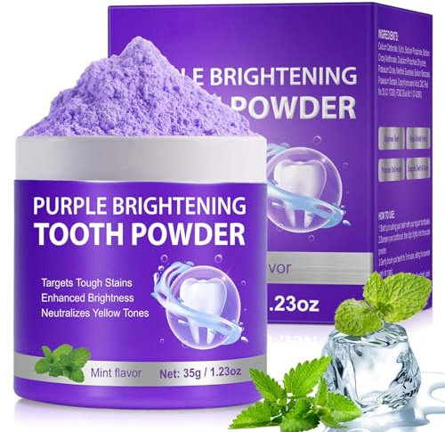 Clawrex Teeth Whitening Powder, Aufhellendes Zahnpulver Gegen Verfärbungen, Zahnweiss Pulver fur Frischer Atem, Zahnreparatur Mineralpuder Effektiv bei der Stärkung von Zähnen, Tiefenreinigung(35G)
