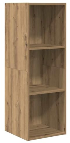 vidaXL TV Cabinet Artisan oak 37 x 37 x 107 cm Engineered wood, Living Room Storage, Modern Wall-Mounted Cabinet, Compact Entertainment Unit, Decorative TV Stand, Sleek Design Organizer