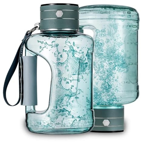 1.5L Hydrogen-Rich Water Cup Container Portable Hydrogen Water Bottle Gym Sports Fitness Hydrogen-Rich Sports Water Kettle(Frame Covers)