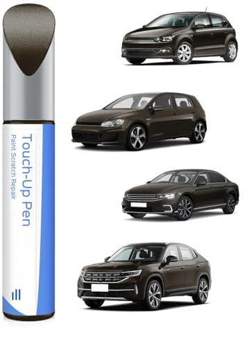 LH8Z Stylo de retouche marron métallisé compatible avec VW/Volkswagen Correspondance exacte des éclats et des rayures