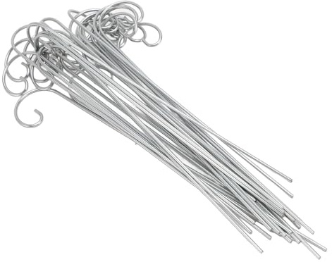 Zisemeil 60Pcs Plant Label Hooks, Garden Markers Stake Holder Hanger Sign Hanging Rods with Sturdy Stainless Steel, for Flower Planter Pots Vegetables Herbs 200mm