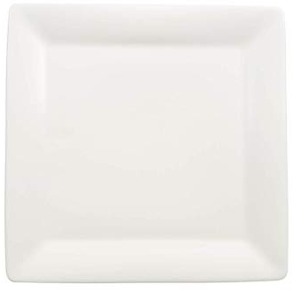 Villeroy & Boch Pi Carré Assiette à dessert, 22x22 cm, Porcelaine Premium, Blanc