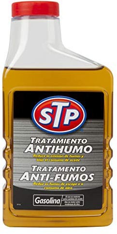 STP Tratamiento Antihumo para Motores de Gasolina y Diésel, Reduce Humo del Escape y Consumo de Aceite, Llena Espacios en Motores Desgastados para Mejorar Rendimiento, 450ml