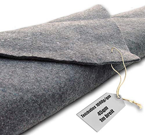 Teichvlies 1000g /qm - 45qm in 1m Breite