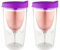 Vino2Go 10 Ounce Purple Acrylic Insulated Wine Tumbler with Slide Lid, Set of 2 by Vino2Go