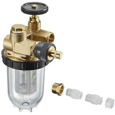Oventrop OV Set Einstrang-Heizölfilter mit Rücklaufzuführung, m.Verschraubungen