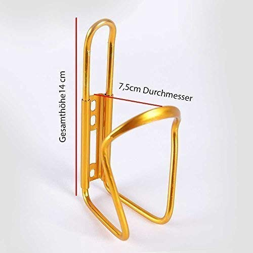 Alu Flaschenhalter Trinkflaschenhalter Fahrrad Getränkehalter Bicycle Can Holder F3 Gold