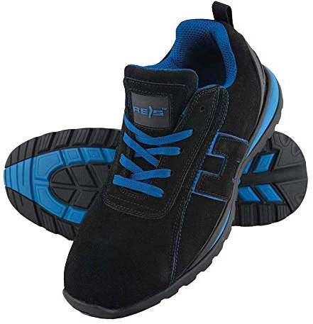 REIS BRCHILE43 Scarpe Antinfortunistiche, Nero-Blu, Taglia 43