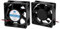 sourcingmap 2Pcs DC 24V 60 x 60 x 25mm 7 Vanes 2 Leading Wires Case Cooling Fan for PC Case