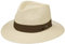 LIERYS The Sophisticated Panamahut Damen/Herren - Handmade in Ecuador - Panamastrohhut - Strohhut aus Panamastroh - Sommerhut mit Ripsband Natur-Hellbraun L (59-60 cm)