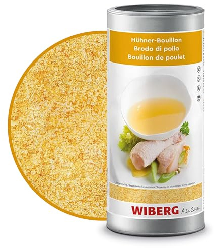 WIBERG Hühner-Bouillon – Aromatische Hühnerbrühe und vielseitige Würze für Eintöpfe, Suppen, Soßen und Geflügel-Gerichte, 1 kg
