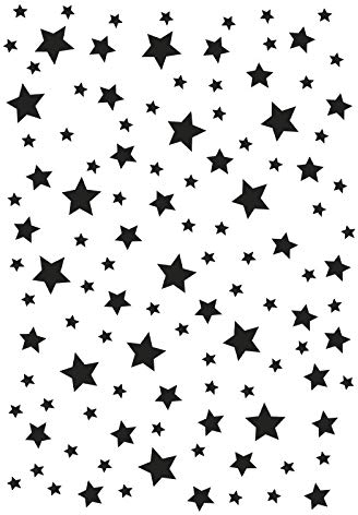 Ideen mit Herz Laser-Kunststoff-Schablone, DIN A4, Hintergrund | Kreative Wandgestaltung, Textilien, Papier, Scrapbooking (Sterne)