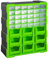 DURHAND Plastic 39 Drawer Parts Organiser Wall Mount Storage Cabinet Garage Small Nuts Bolts Tool Clear