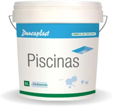 DURCAPLAST Pintura de Piscinas al agua. Buena resistencia al agua y a los productos de mantenimiento y limpieza de piscinas. En color blanco (4l)