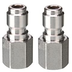 Tool Daily Hochdruckreiniger-Kupplung, Schnellverbindungsstecker, 1/4 Zoll NPT-Innengewinde, 5000 PSI, 2 Stück