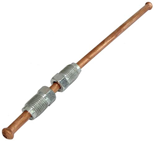 AERZETIX: Línea de freno manguera tubo de cobre Ø4.76mm con racores M10x1/M10x1 (15cm)