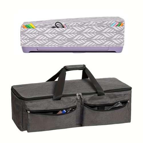 YELAIYEHAO Tragetasche kompatibel mit Cricut Explore Air und Maker, wasserdichte Tragetasche kompatibel mit Cricut Explore Air und Zubehör (1+1, grau)