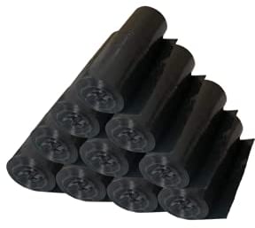 EPISENT Heavy Duty Bin Bags - 200x Black Bin Liners | Extra Strong Trash Bags for Home, Garden & Commercial Use | Leak & Tear Resistant | Large Refuse Sacks for Waste Disposal